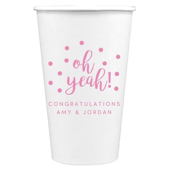 Confetti Dots Oh Yeah! Paper Coffee Cups
